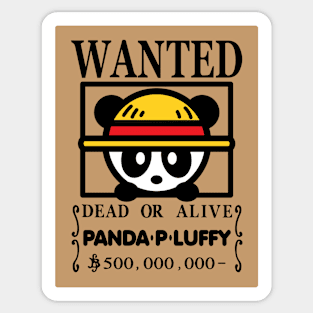 Wanted Pirate Panda Sticker